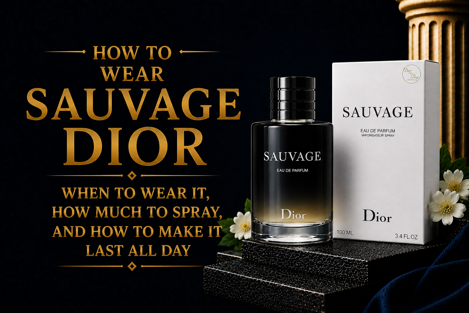 How to Wear Sauvage DiorWhen to wear it, how much to spray, and how to make it last all day