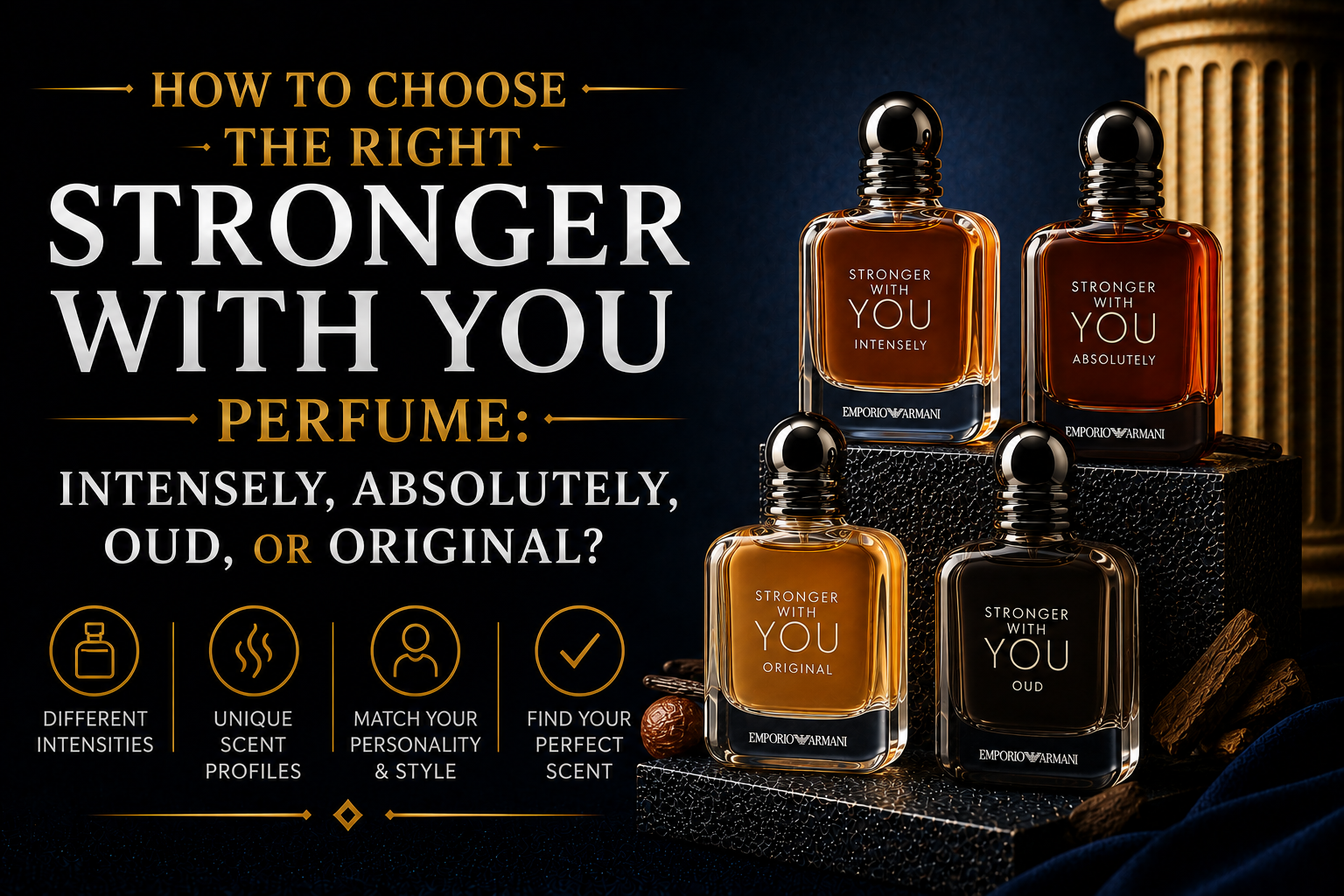 How to Choose the Right Stronger With You Perfume: Intensely, Absolutely, Oud, or Original?