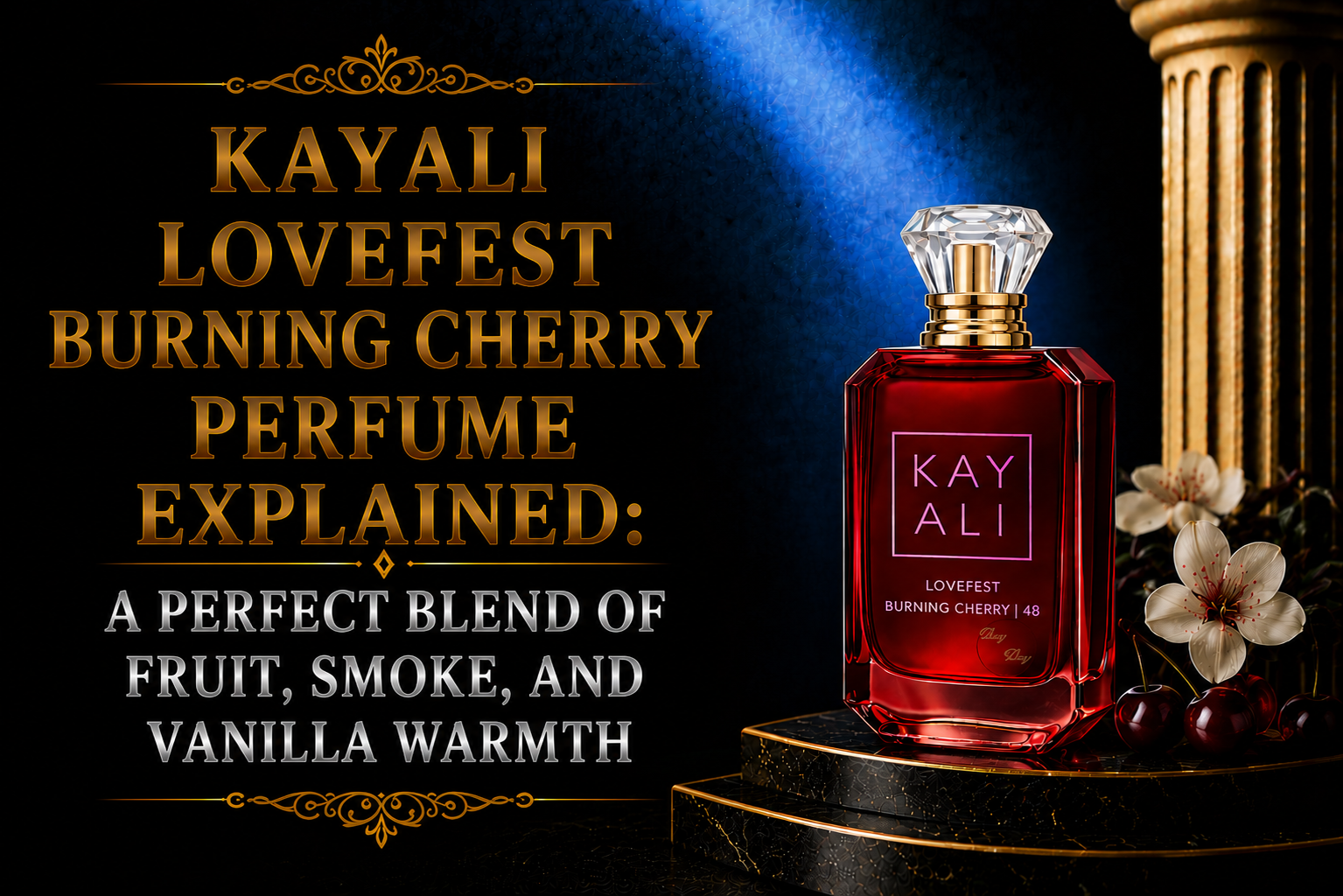 Kayali Lovefest Burning Cherry Perfume Explained: A Perfect Blend of Fruit, Smoke, and Vanilla Warmth