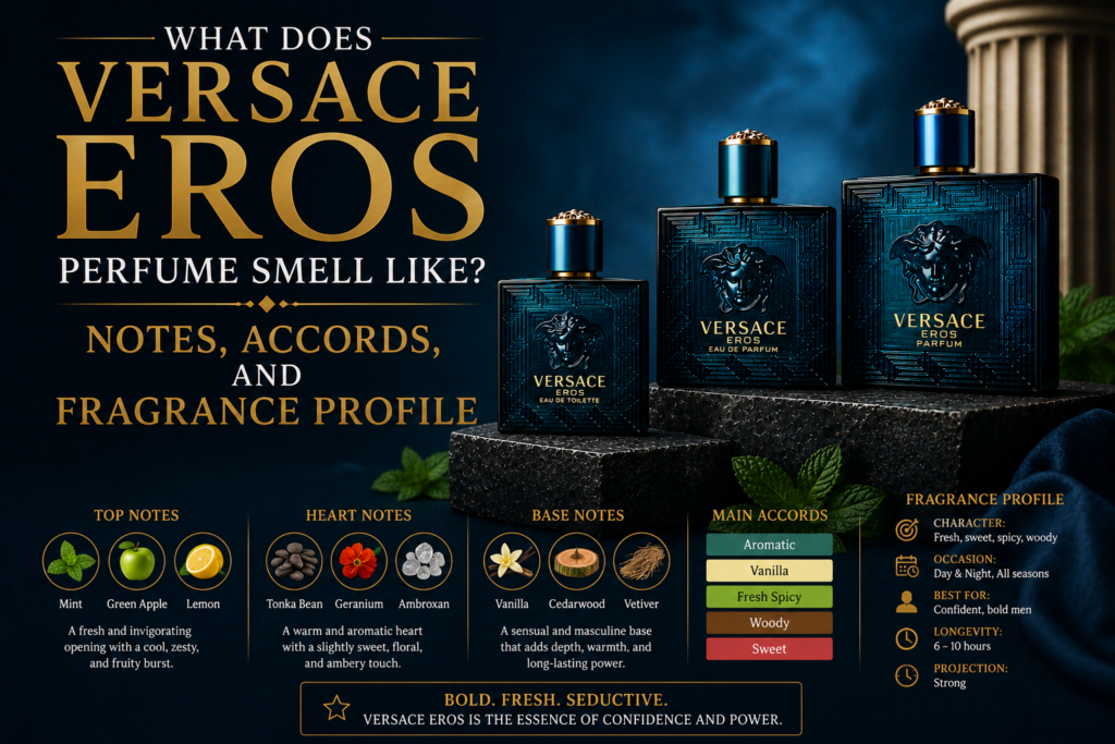 What Does Versace Eros Perfume Smell Like? Notes, Accords, and Fragrance Profile